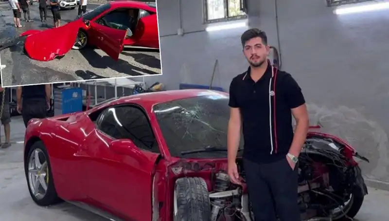 15 Milyonluk Ferrari Hurdaya Döndü: Sahibinin Çığlığı!